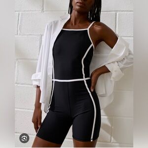 Black and White Women's Jumpsuit